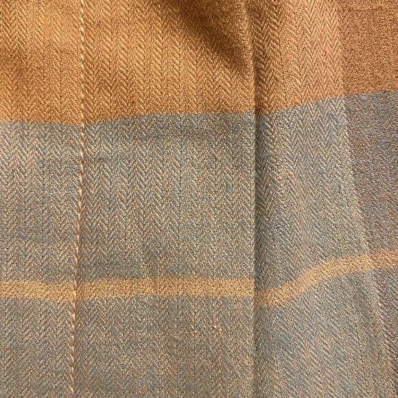 Evan Picone Plaid Cotton/Wool Shacket Size 12 Faux Suede - Picture 8 of 12